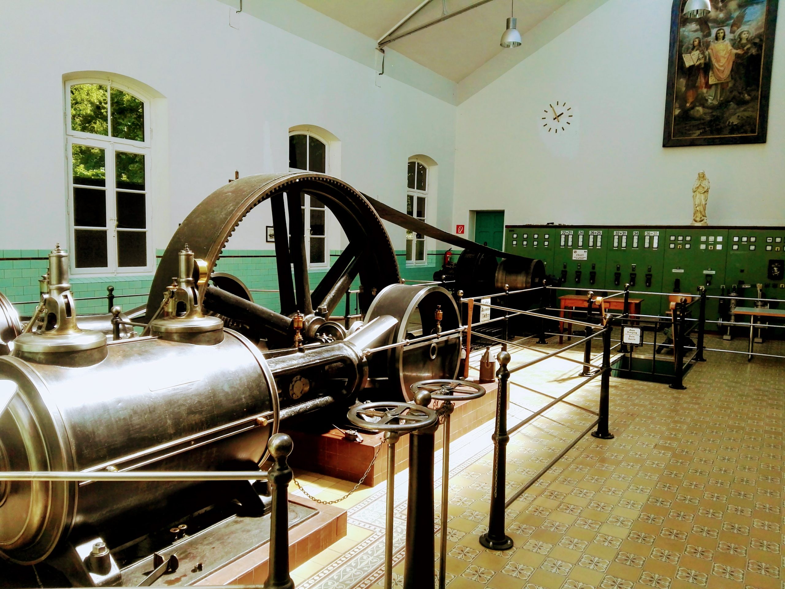 Mooie afbeelding van de stoommachine Steyl, Ketelhuis